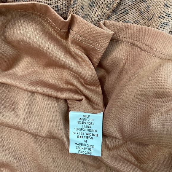 Wild Honey Leopard Print Long Sleeve Mini Dress Women's Lined Size Medium - Picture 4 of 4